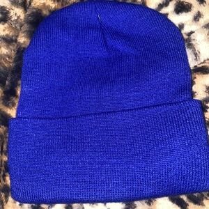 Blue Knit Beanie